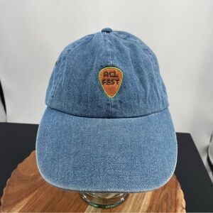 Vintage ACL Austin City Limits Festival Guitar Pick Logo 2001 Cap Hat Blues